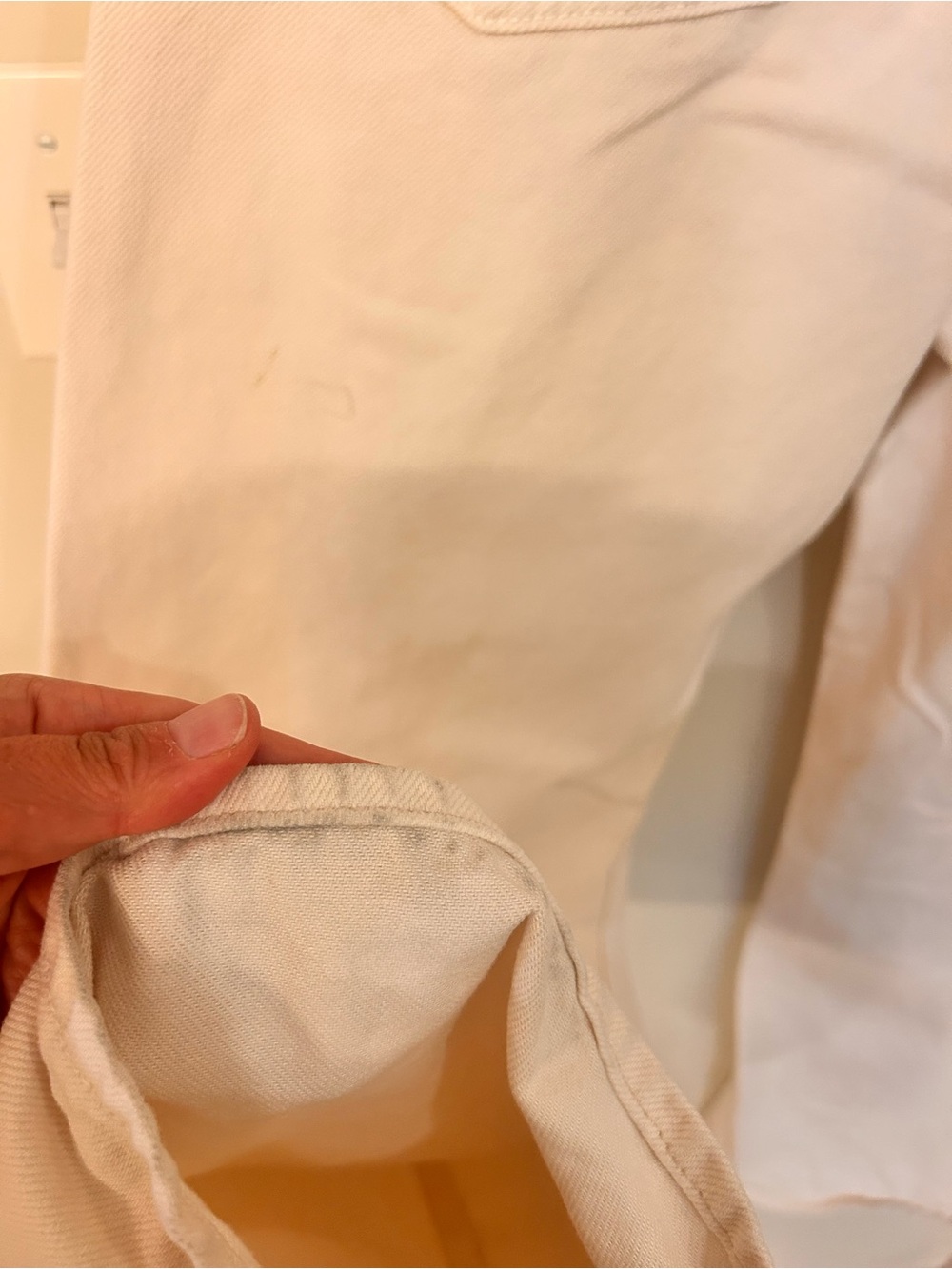 MOTHER Lemon Twist High-Rise Wide Leg Jeans in Natural - Picture 7 of 8